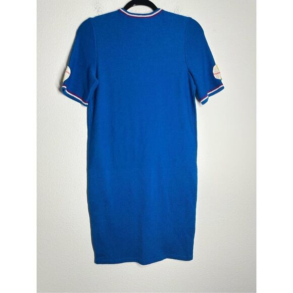 Vintage ALNORAL By Al Spokavicius Women’s Blue Knit Dress ress Size S Wool Blend - Picture 6 of 14